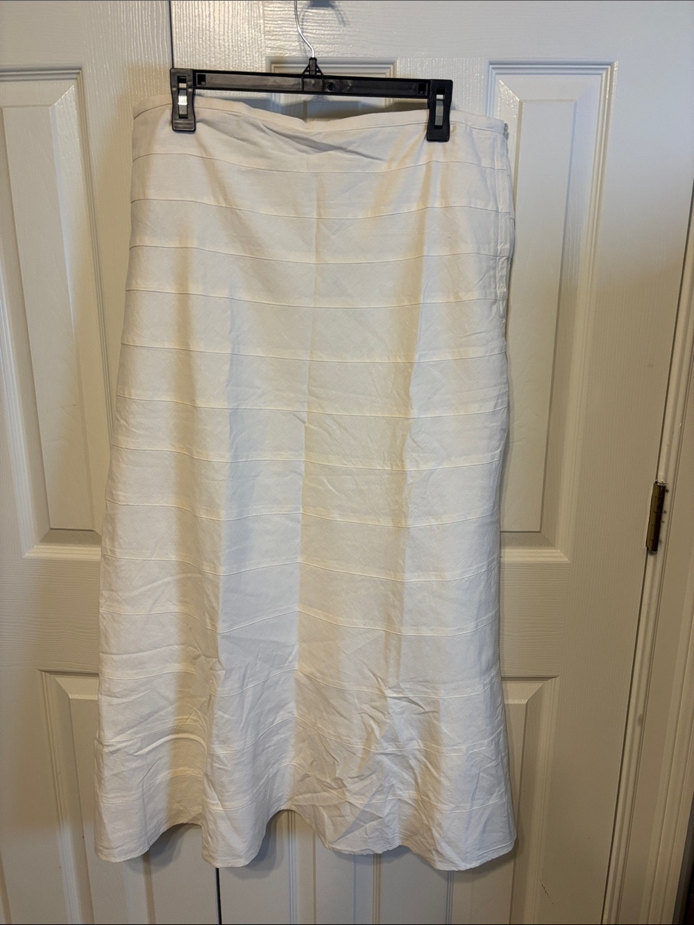 Soft Surroundings Pintuck Tiered Maxi Skirt